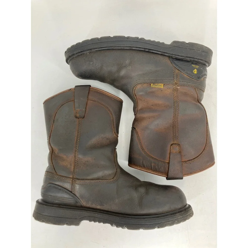 Herman Survivors Work Boots Mens 11 Brown Good Waterproof Leather Safety Toe